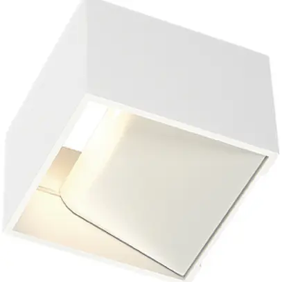 Applique LED SLV LOGS IN, 5W IP20 blanc 