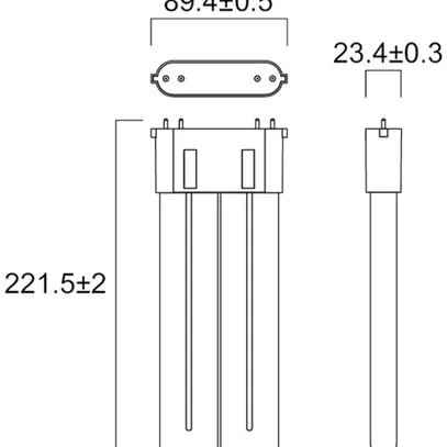 Lampada LED Sylvania ToLEDo Lynx 2G10 20W 2450lm 4000K 222mm opale 