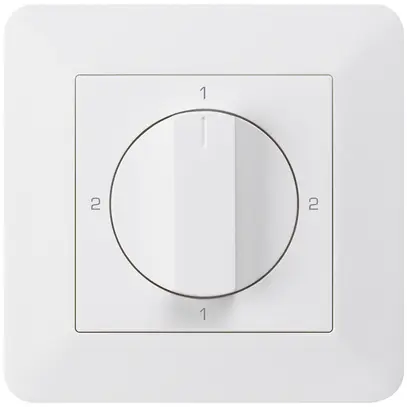 Interruttore rotativo INC kallysto.trend 3/1L bianco con impugnatura girevol 