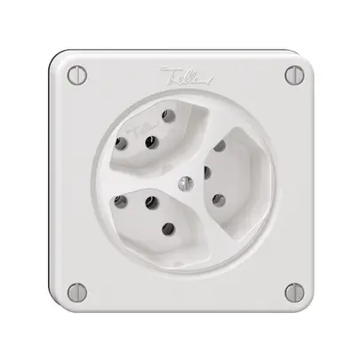 Prise NEVO, 3×T13, blanc 