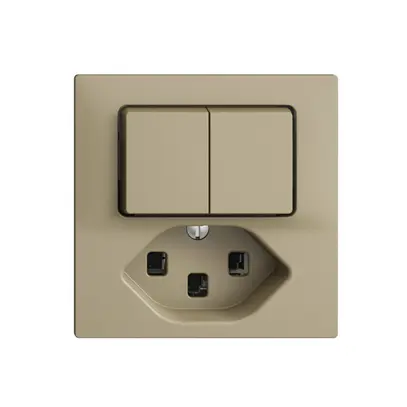 Combinaison A-R+3/1L+T23 16A EDIZIOdue sand 