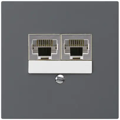 Boîte ENC kallysto 2×RJ45s séparé CUC anthracite 