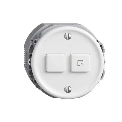 Station secondaire pour interrupteur 1c/2t scène WLAN Sdue Wiser blanc 