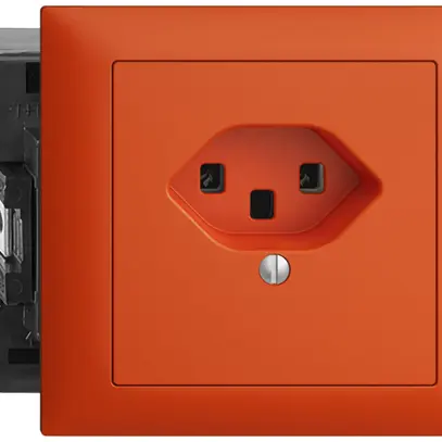 Presa INS EDIZIOdue T23 16A arancione 53mm, morsetti a vite 
