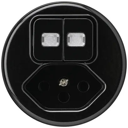 Einsatz zu Leuchtkombination basico 2×A-R/1L+Typ 13 schwarz 2 Linsen 