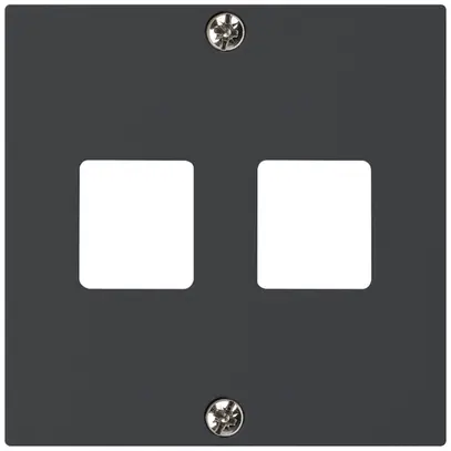 Frontplatte HMS kallysto für 2 Module schwarz 