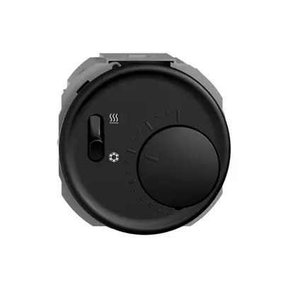 Thermostat ENC STANDARDdue, a.interrupteur, profondeur 33mm, Ø60mm, noir 