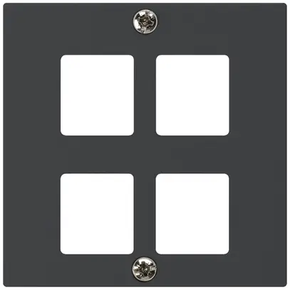 Kit frontale INC HMS kallysto A per 4 moduli nero 