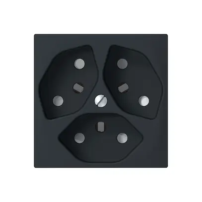 Prise ENC SIDUS 3×T13 anthracite avec shutter 