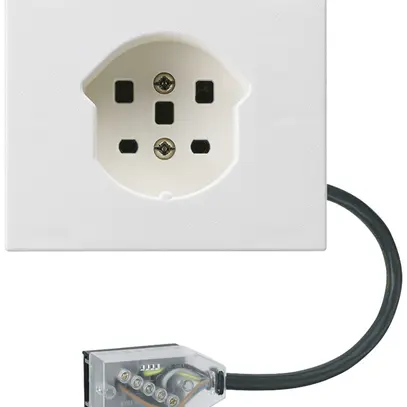 Presa INS T15 L3 bianco per cavo piatto Technofil 