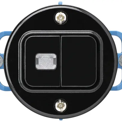 Insert pour interrupteur poussoir lum. ENC basico 1/3+3/1L noir 1 lentille 