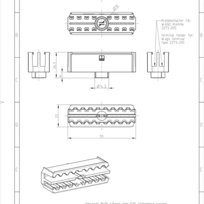 Support pour borne Spelsberg Abox 025/040 KH 2273 2,5² 