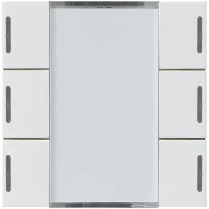 Kit frontale Hager kallysto 6×KNX LED systemlink/easylink bianco 