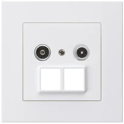 Prise multimédia ENC kallysto.pro R/TV 14dB 2GHz blanc 