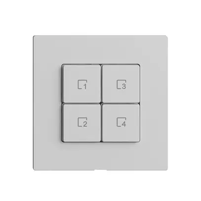 Pulsante scena 4 scene/4T Edue Wiser grigio chiaro 