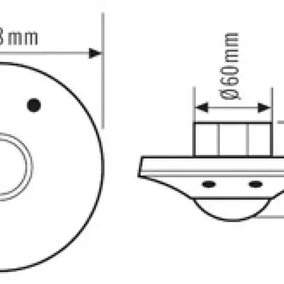 EB-Präsenzmelder ESYLUX PD-ATMO 360i/8 A KNX, weiss 