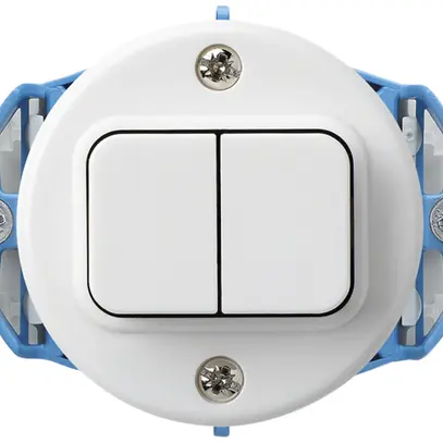 Inserto per contatto pulsante INC basico C+C bianco 