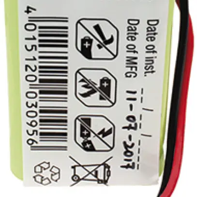 Accu ESYLUX pour SLC SLD SC/C NiMH, 7.2V/800mAh, 30×20×45mm 