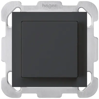 UP-Taster kallysto ARK 2L schwarz mit Befestigungsplatte 