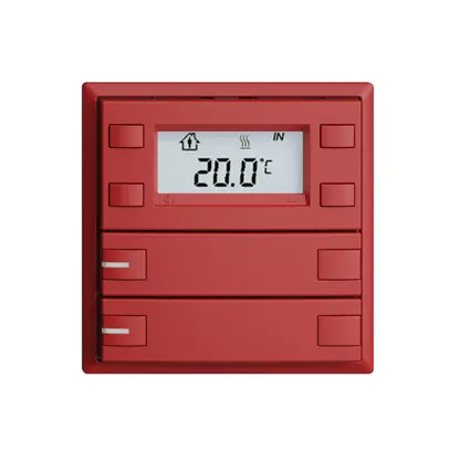 Poussoir RTH ENC KNX 2× EDIZIOdue F berry, avec LED RGB 