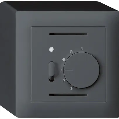 Thermostate d'ambiance AP kallysto anthracite avec interrupteur 