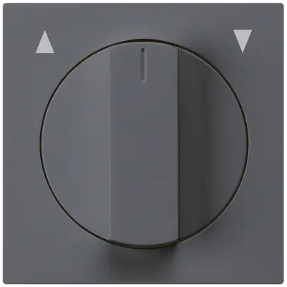 Frontset kallysto 60×60mm anthrazit, für Storendrehschalter/-taster 