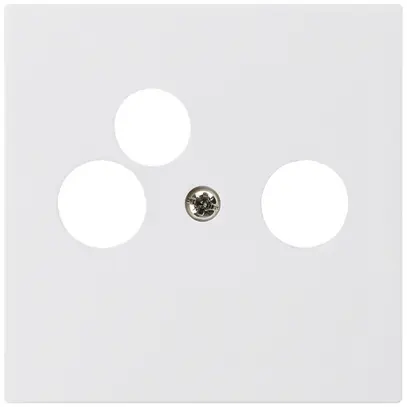 Plaque frontale kallysto blanc pour R/TV-NET 60×60mm 