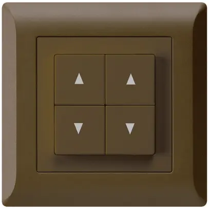 Pulsante per tapparelle INC kallysto.line marrone con 4 tasti 