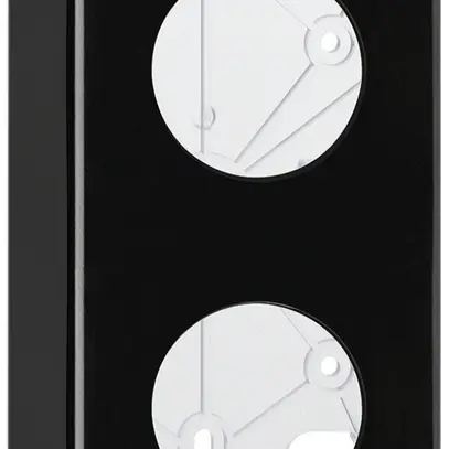 Kit di montaggio AP basico I-I nero 2×Ø43mm 