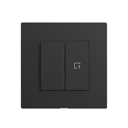 Commande pour interrupteur 1c scène/2t Edue Wiser noir 