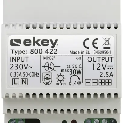 Alimentazione AMD Hager ekey 230AC/12VDC/2A 