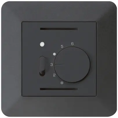 Thermostate d'ambiance ENC kallysto.trend noir avec interrupteur 