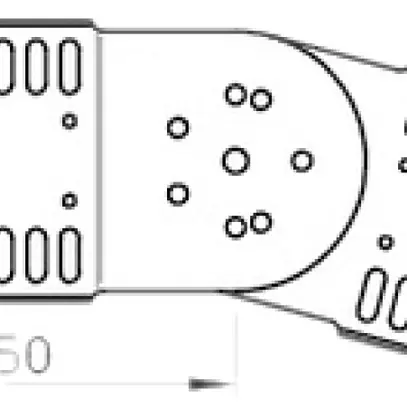 Raccordo articolato Bettermann h=110 p.canale MKS zincato a caldo a immersione 