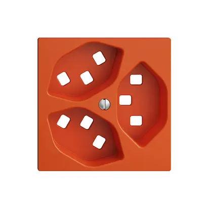 Kit frontal EDIZIOdue orange 60×60mm 3×T23 