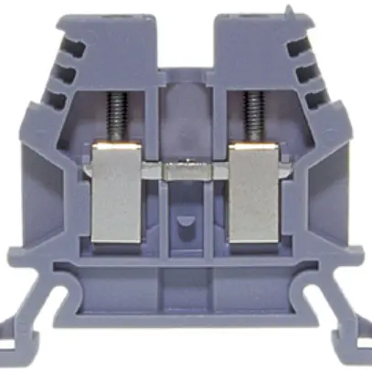 Morsetto di passaggio componibile WZ 0.5…2.5mm² 24A 1000V vite 2×1 DIN 35mm gr 