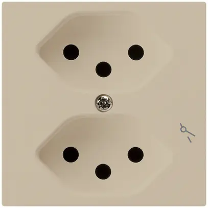 Presa INC kallysto 2×T13 beige commutato 1× 