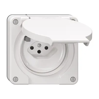 Prise FI NEVO N.CO, 30mA, type 13 bornes de raccordement pour prises supp. blanc 