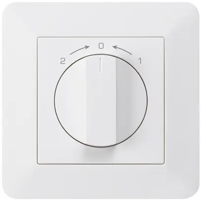 Contatto rotativo INC 1>0<2 bianco kallysto.trend con manopola 