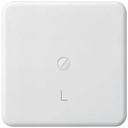 Placca di copertura basico grd.III mat.sint. bianco con incisione L 