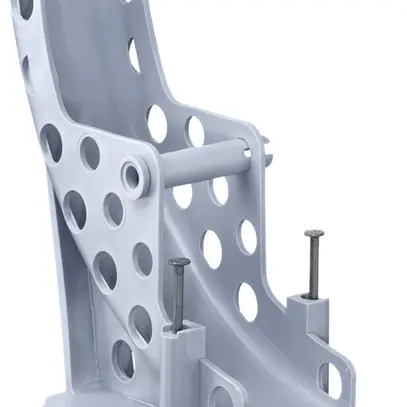 Guide passe-tubes AGRO sans halogène gris avec clous 