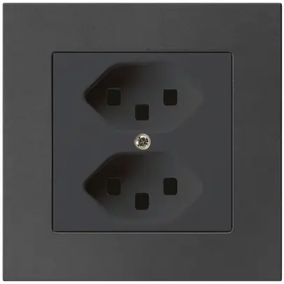 Presa INC kallysto.pro 2×T23 nero con morsetti a innesto 