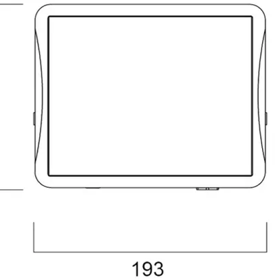 Projecteur LED Sylvania START Flood 58W 7000lm 840 IP65 110° 151×193mm no 