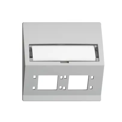 Kit montage INC EDIZIOdue F sortie oblique 2×R&M cat.6A/LC spécial, grc 