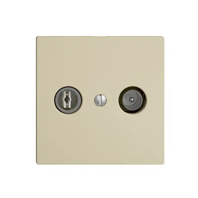 UP-TV-R-Dose EDIZIOdue 11dB vanille Breitbanddose 5…2000MHz, F 