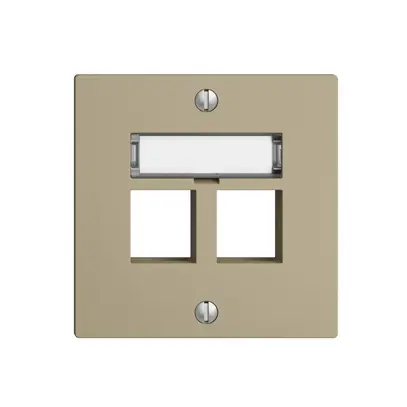 Kit de montage EDIZIOdue F, sortie droite, pour 2×Keystone, sand 