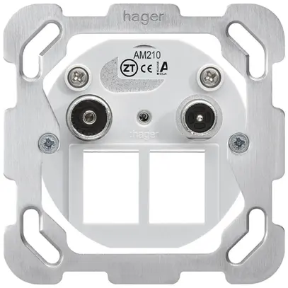 Inserto per presa multimedia Hager R/TV montaggio F 10.5dB 2GHz 
