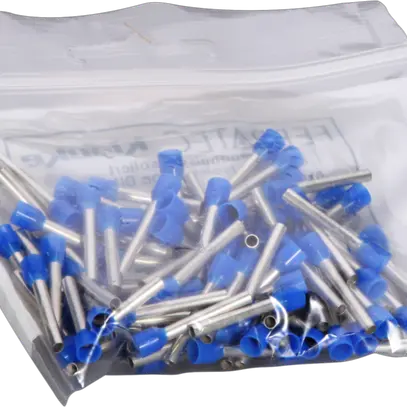 Embout de câble type A isolé 2.5mm²/18mm bleu 
