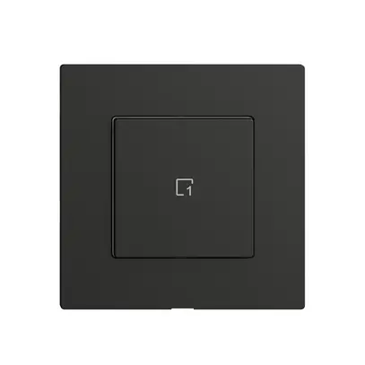 Poussoir scène 1 scène/1T Edue Wiser noir 