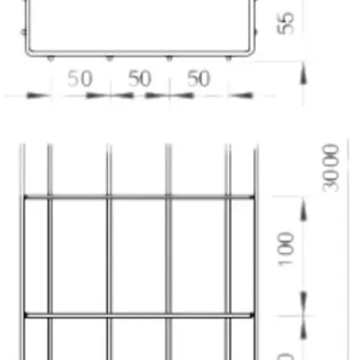 Caniveau à grille Bettermann PE 200×55×3000mm 