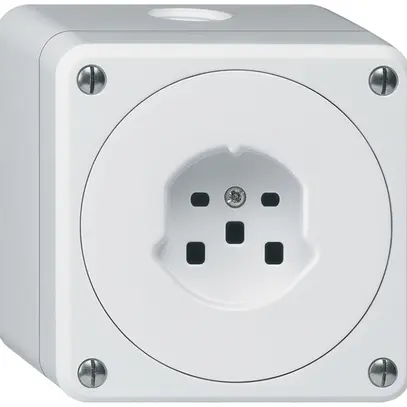 Presa AP robusto tipo 25 bianco senza copercchio 
